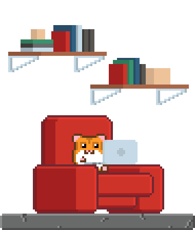 mining on sofa